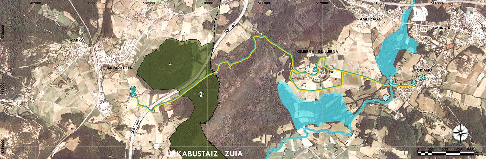 Mapa ruta Bitoriano Larrazkueta