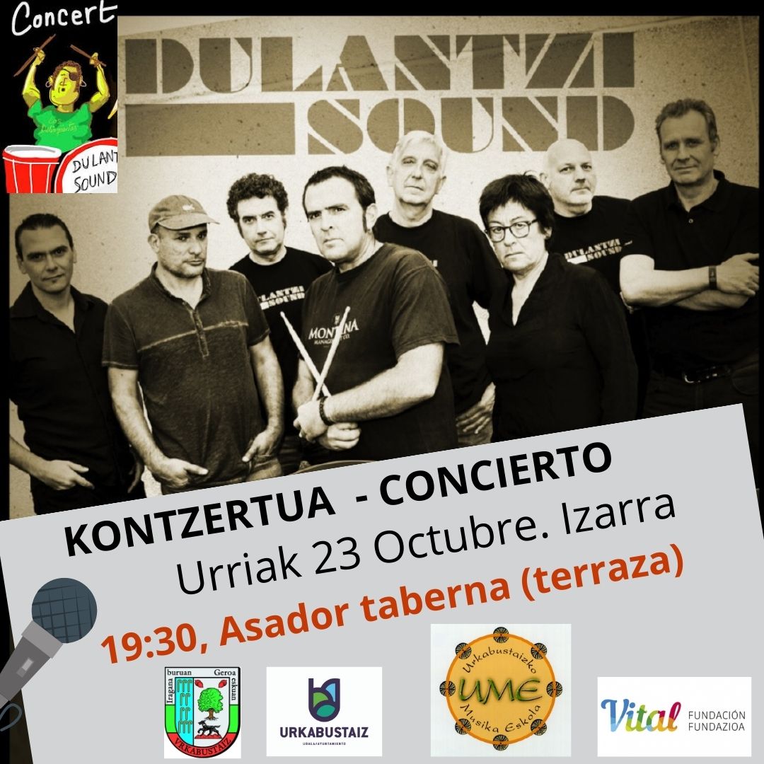 [:es]Concierto musical " Dulantzi Sound"[:eu]Musika kontzertua " Dulantzi sound "[:] @ Terraza Asador taberna.