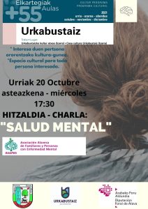 [:es]Conferencia: Salud mental[:eu]Hitzaldia: Salud mental[:] @ Kultur etxea