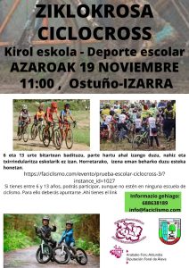 [:es]Ciclocross- deporte escolar[:eu]Ziklokrosa- kirol eskola[:] @ Ostuño parkea
