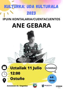 [:es]Cuentacuentos: Ane Guebara[:eu]Ipuin kontaketa: Ane Guebara[:] @ Plaza berria / Plaza nueva