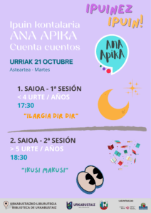 [:es]Cuenta cuentos 'Ama Apika'[:eu]'Ana- Apika' ipuin kontaketa[:] @ Udal liburutegia.