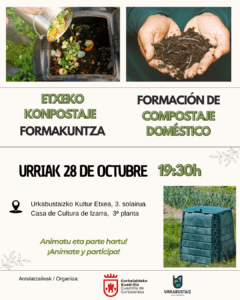 [:es]Taller de compostaje doméstico[:eu]Etxeko konpostajeari buruzko tailerra[:] @ Kultura etxea.